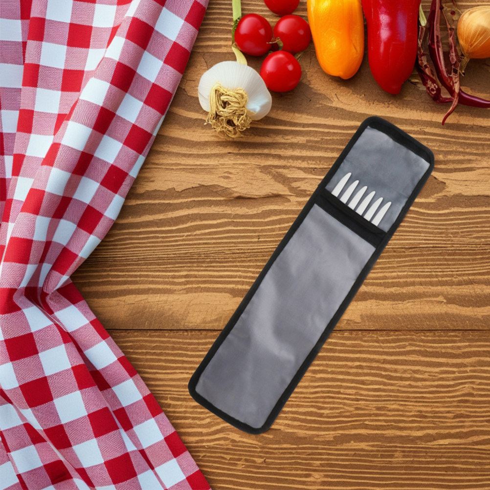Camping Cooking Utensils Storage - Verstärkte Oxford BBQ-Spieß-Aufbewahrungstasche 181 Zoll Grillutensilien-Aufbewahrung