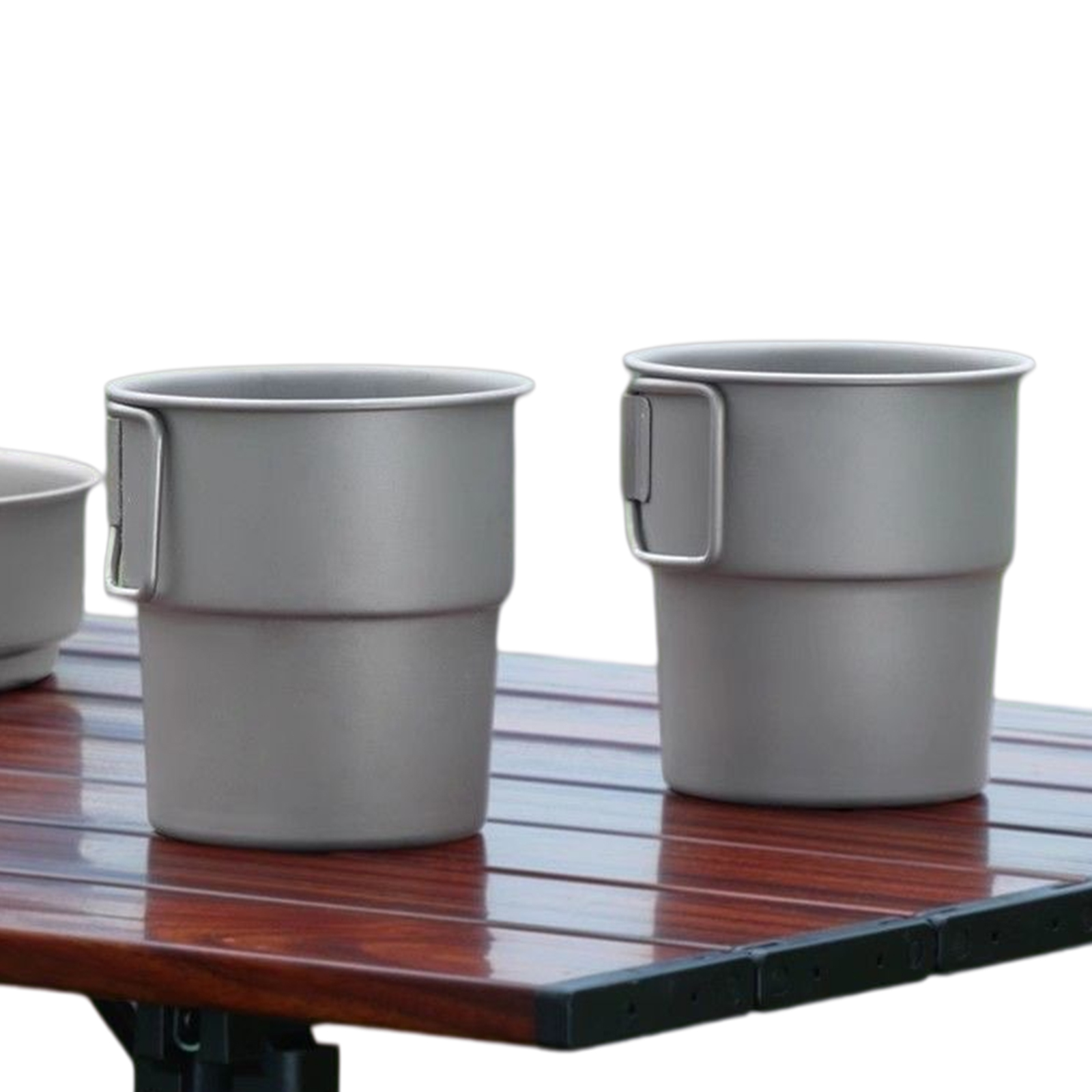 Camping Cooking Open Fire - Titan-Kaffeebecher Leichtgewichtiger Outdoor-Camping-Wasserbecher Geschirr für Outdoor-Wandern