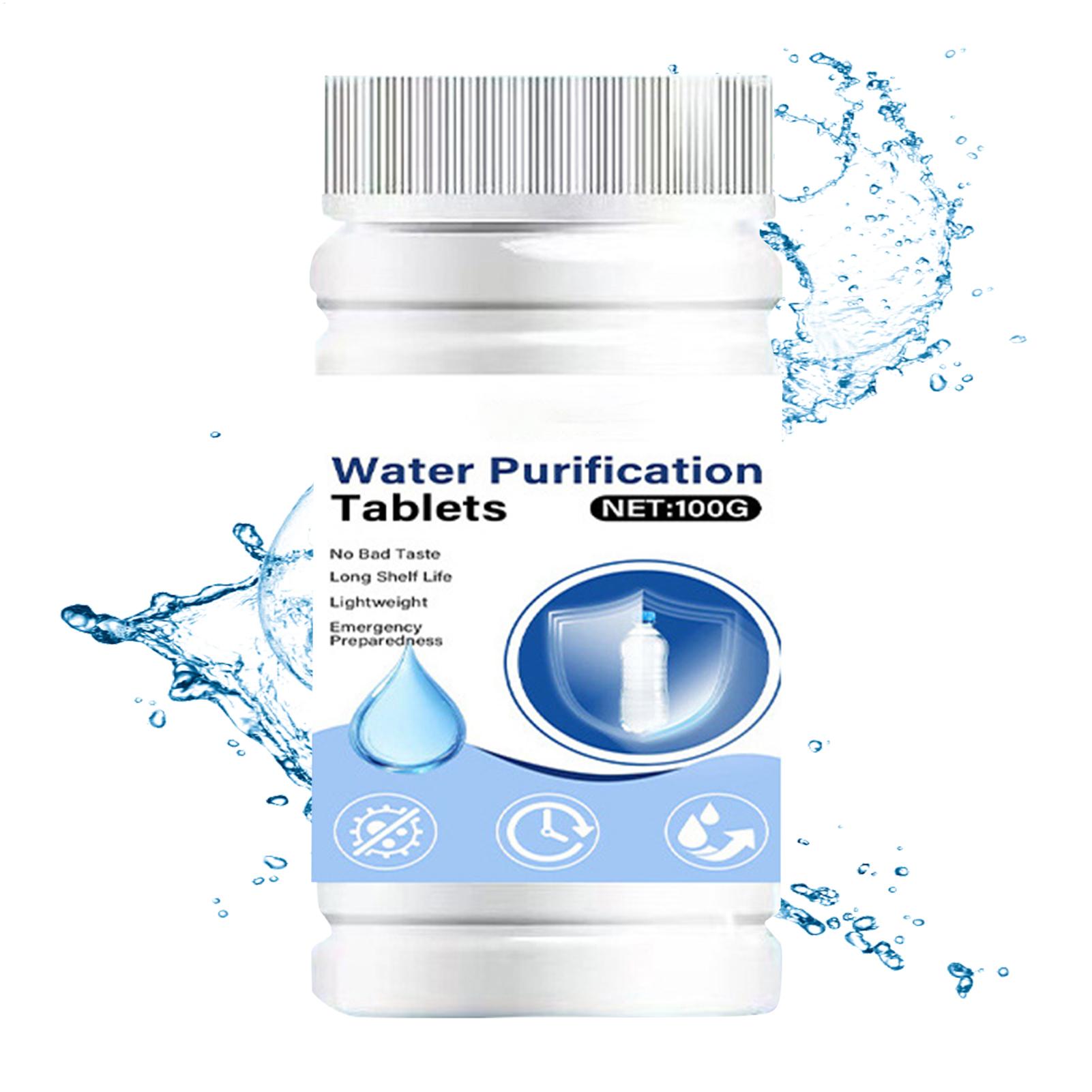 Water Purification Tablet - Tragbare Wasserreinigungstabletten Sicher Geruchlos Effektiv für