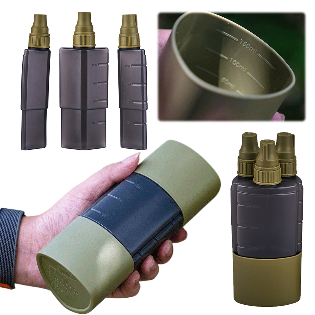 Camping Cooking Utensils Storage - 3-in-1 Outdoor Camping Gewürzspender Flasche BBQ