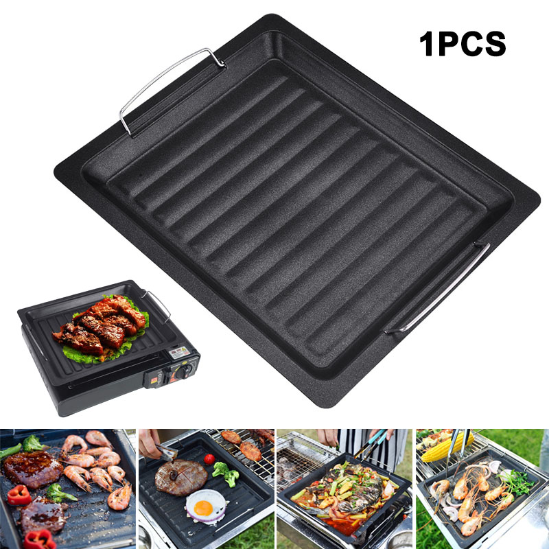Camping Cooking Device - Dicke quadratische Grillpfanne für den Außenbereich