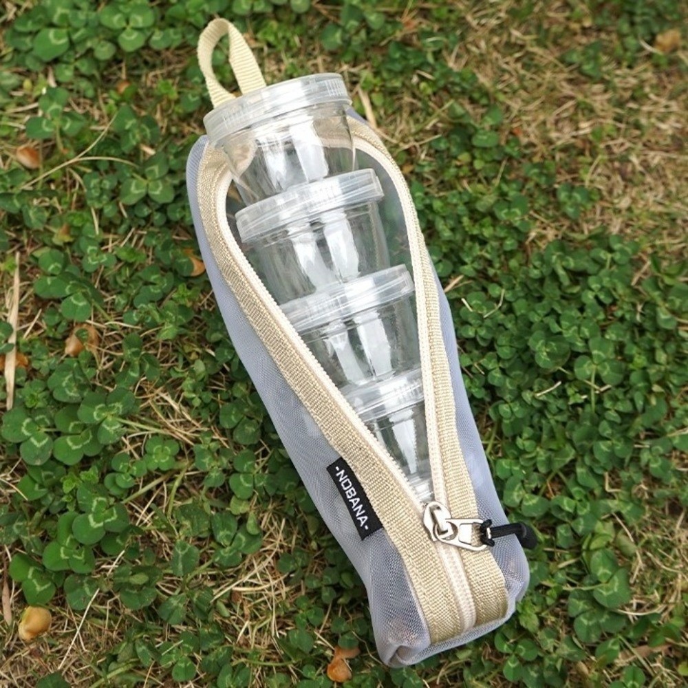 Spice Kit Compact - Tragbares Camping-Gewürzset, 5 Flaschen, transparente Flaschen,