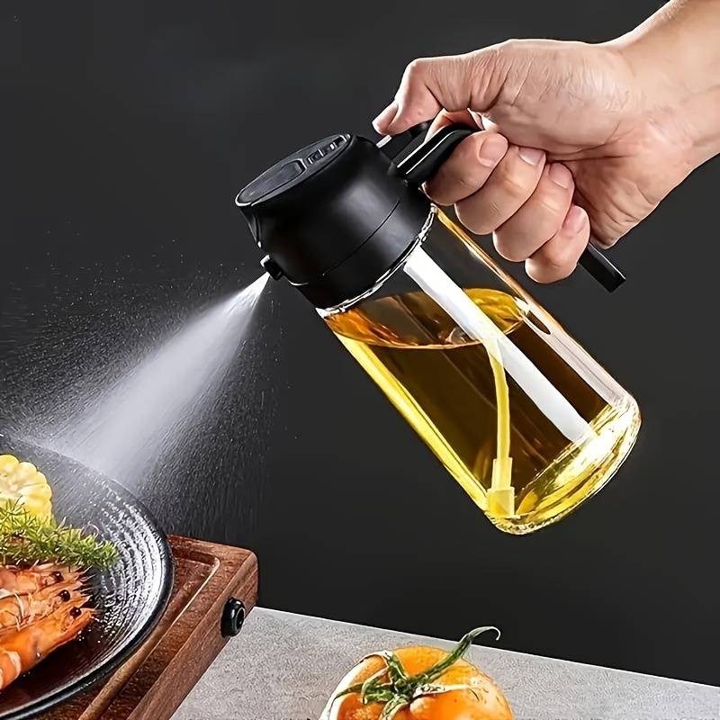 Camping Cooking Oil Bottle - 470ml Küchen-Ölsprühflasche BBQ Kochöl-Spender Camping Backen