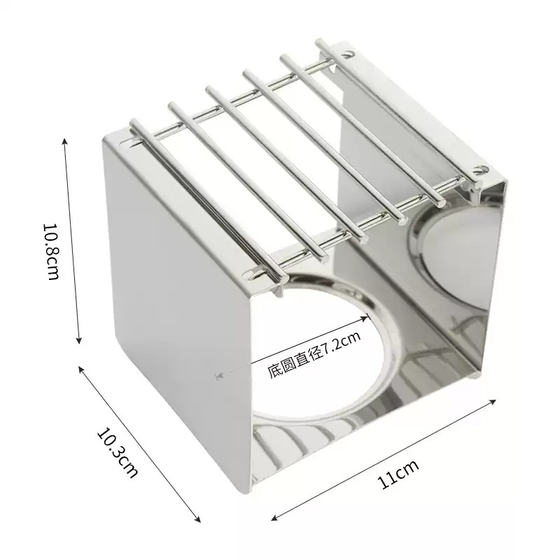Camping Cooking Device - Quadratischer Kaffeekocherständer aus Edelstahl, stabiler Topfständer