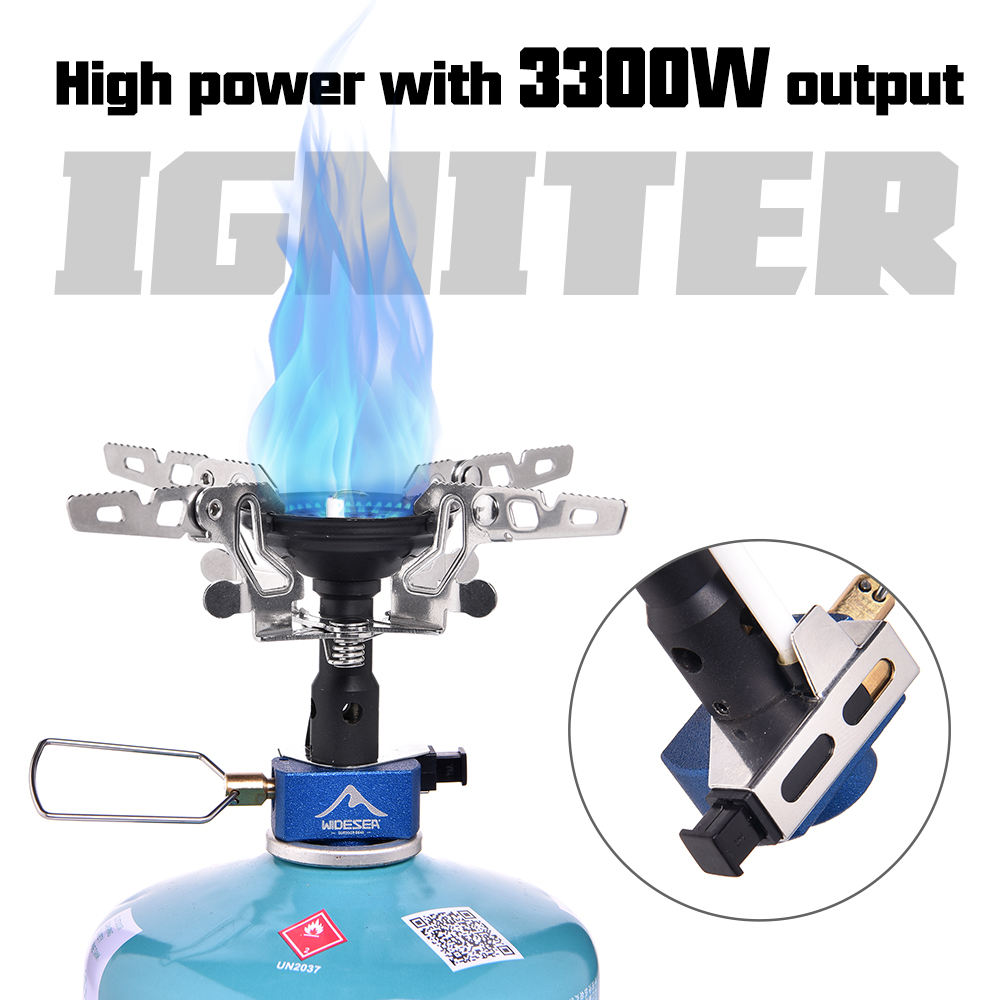 Camping Cooking Device - Outdoor-Camping-Gasbrenner Outdoor-Kocher 3300W mit Zünder Campingausrüstung