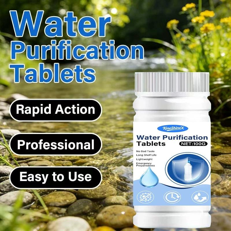 Water Purification Tablet - Tragbare Wasserreinigungstabletten 1 Flasche Schnell Auflösende