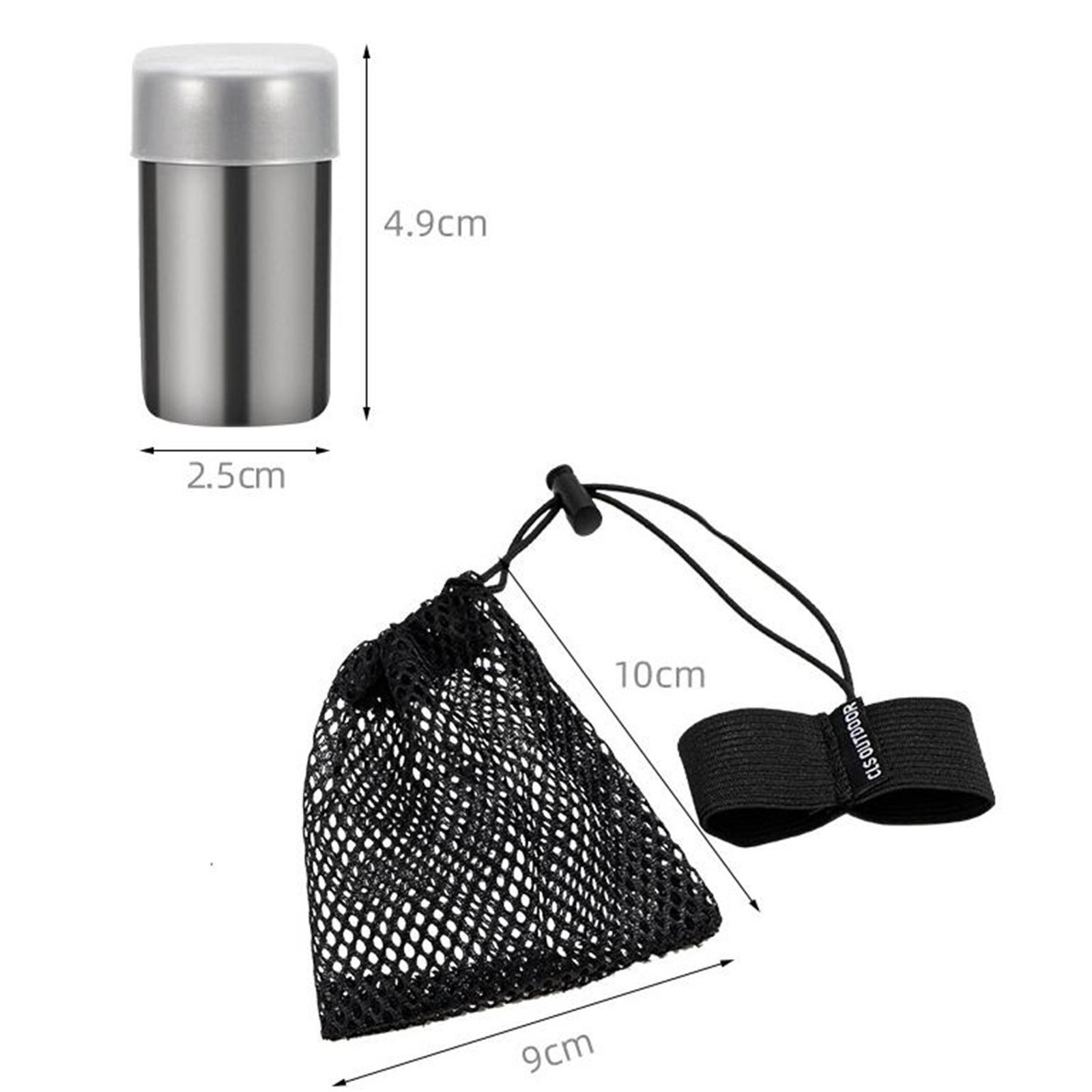 Spice Kit Compact - Mini-Gewürzflaschen aus Edelstahl, Kompakte Gewürzstreuer, Camping-Utensilien