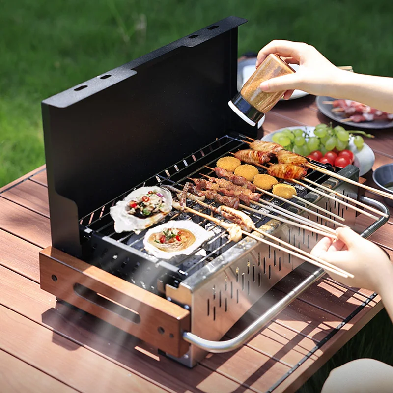 Leichter Klappbarer Holzkohleg – Camping Cooking Requirements Bewertung und Preis