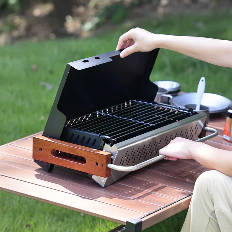Leichter Klappbarer Holzkohleg – Camping Cooking Requirements Bewertung und Preis