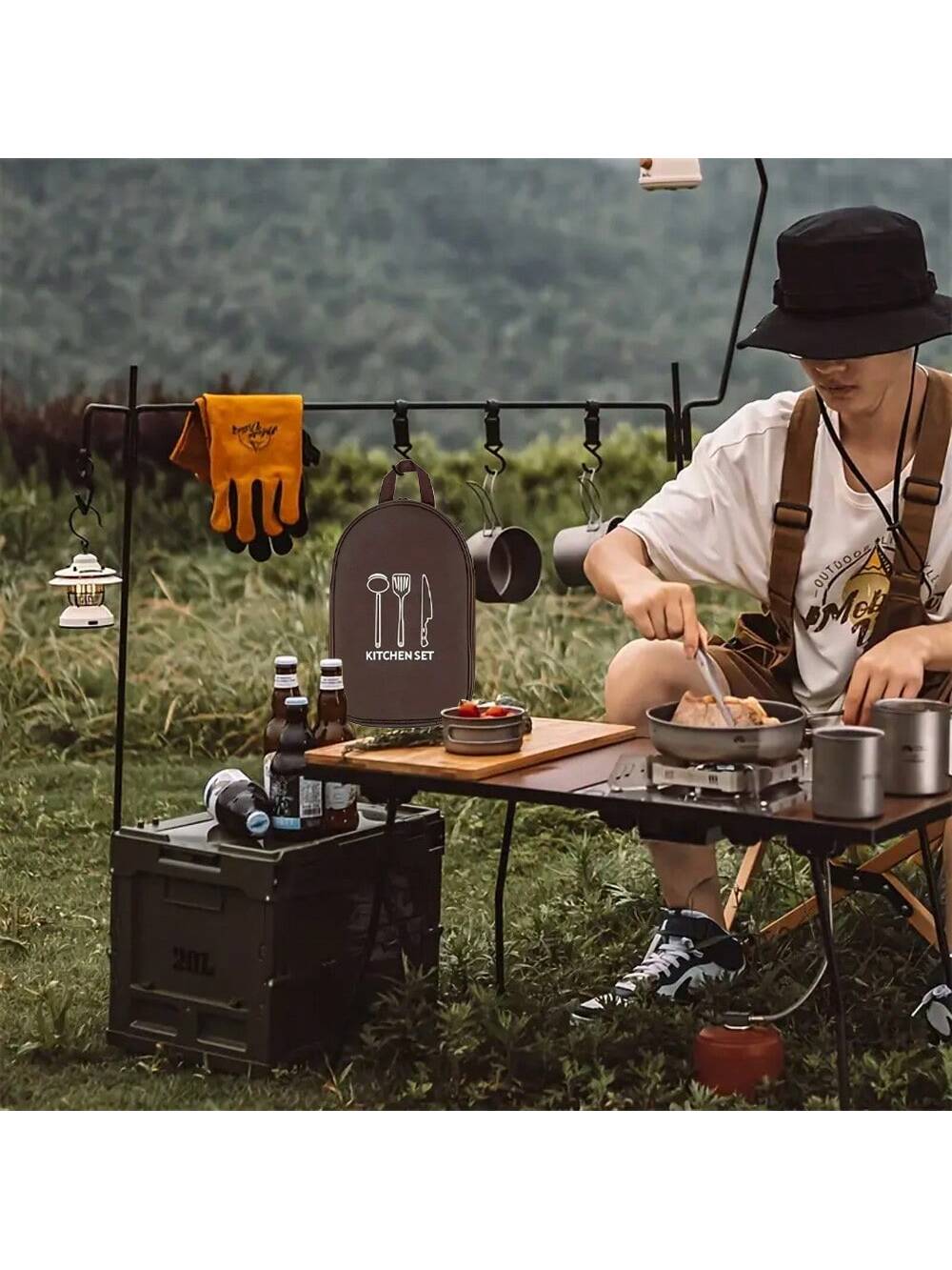 Outdoor Camping Kochgeschirr L – Camping Cooking Utensils Storage Bewertung und Preis