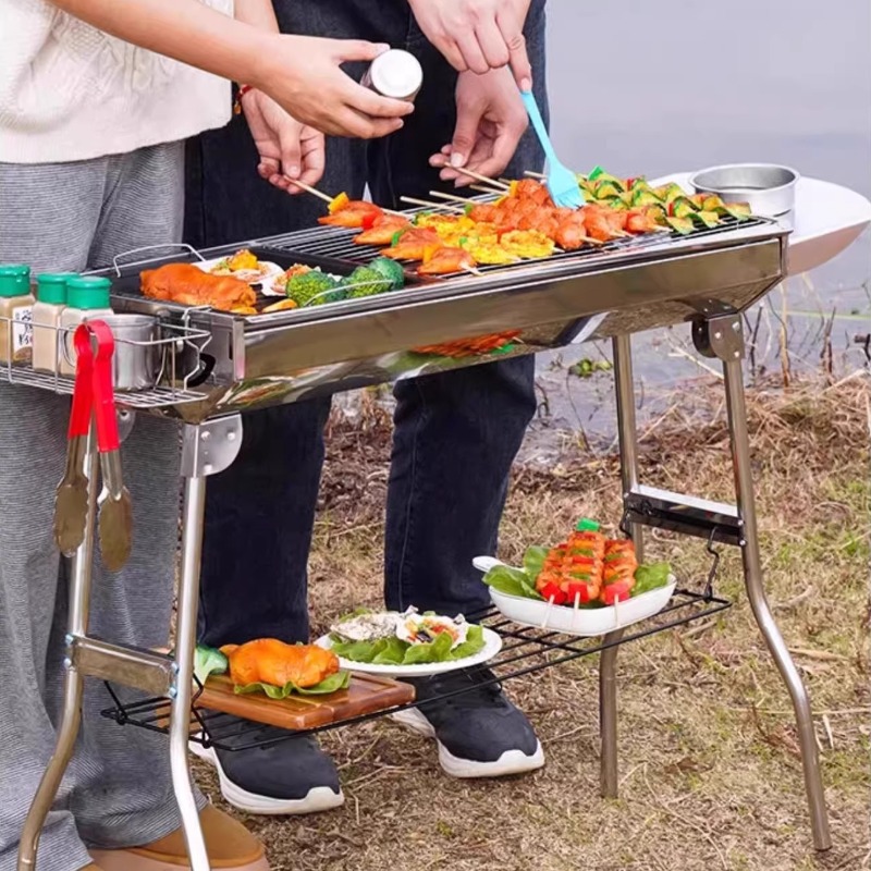 Edelstahl-Grill, tragbar, kein – Camping Cooking Requirements Bewertung und Preis