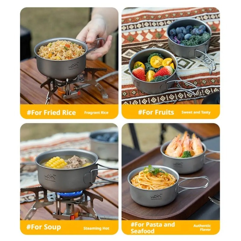 Ultraleichter Titan-Campingtop – Camping Cooking Noodles Bewertung und Preis