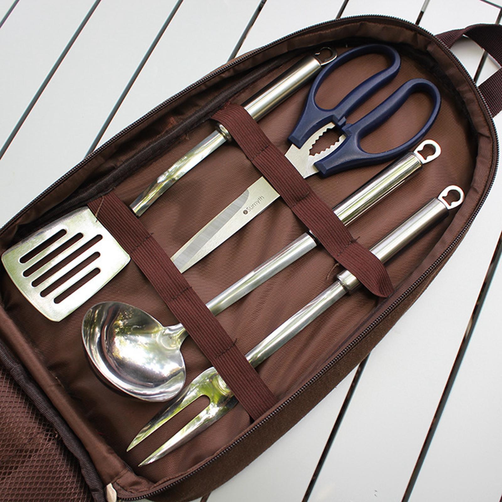 7-teiliges Camping-Küchenutens – Camping Cooking Utensils Storage Bewertung und Preis