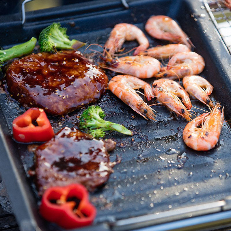 Dicke quadratische Grillpfanne – Camping Cooking Device Bewertung und Preis